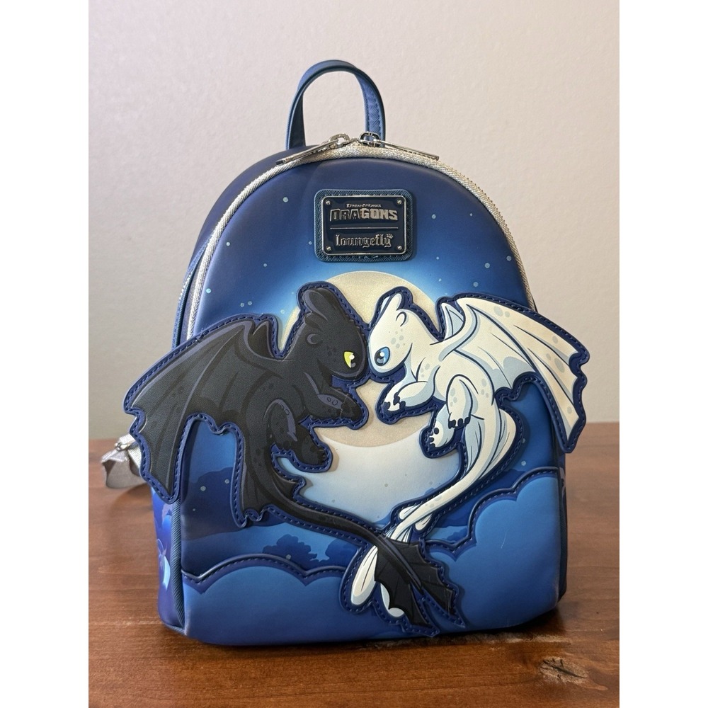 Loungefly DreamWorks How to Train Your Dragon Toothless Light Fury Mini Backpack